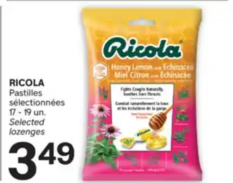 Brunet RICOLA Pastilles sélectionnées offer