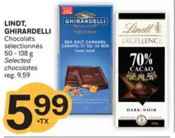 Brunet LINDT, GHIRARDELLI Chocolats sélectionnés offer