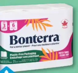 Familiprix BONTERRA, Bathroom tissue, 9 triple rolls or Paper towels, 3 mega rolls offer