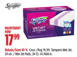Canadian Tire Swiffer Wet Jet Pads offer