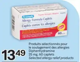 Brunet PERSONNELLE Produits sélectionnés pour le soulagement des allergies Diphenhydramine 25mg offer