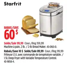 Canadian Tire Starfrit 2-lb Bread Maker offer