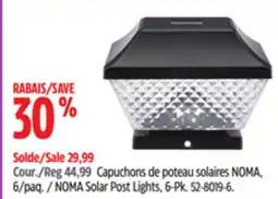Canadian Tire NOMA Solar Post Lights, 6-Pk offer