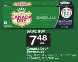 Giant Tiger Canada Dry Beverages offer