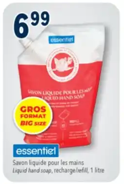 Familiprix ESSENTIEL Liquid hand soap, 1litre offer