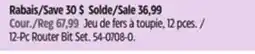 Canadian Tire MAXIMUM 12-Pc Router Bit Set offer
