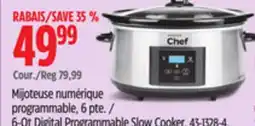 Canadian Tire MASTER Chef 6-Qt Digital Programmable Slow Cooker offer