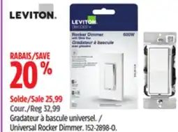 Canadian Tire Leviton Universal Rocker Dimmer offer