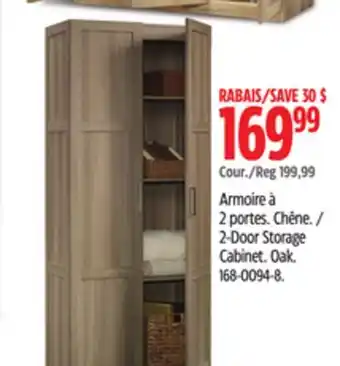 Canadian Tire Sauder 2-Door Storage Cabinet offer