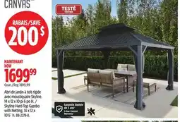 Canadian Tire Skyline Hard-Top Gazebo with Netting offer