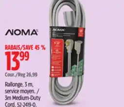 Canadian Tire NOMA 3m Medium-Duty Cord offer