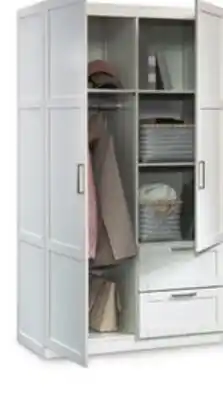 Canadian Tire SAUDER 2-Door, 2-Drawer Wardrobe. White or oak offer