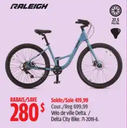 Canadian Tire Raleigh Delta City Bike offer
