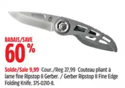 Canadian Tire Gerber Ripstop II Fine Edge Folding Knife offer