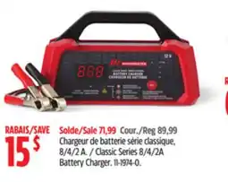 Canadian Tire MotoMaster Classic Series 8/4/2A Battery Charger offer