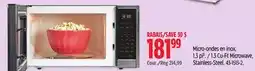 Canadian Tire 1.3 Cu-Ft Microwave, Stainless-Steel offer