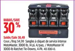 Canadian Tire MotoMaster 14´ 3000-lb Ratchet Tie-Downs offer