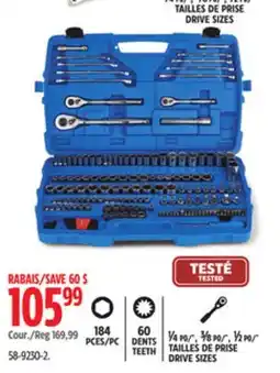 Canadian Tire TAILLES DE PRISE DRIVE SIZE offer