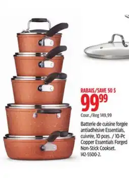 Canadian Tire 10-Pc Copper Essentials Forged Non-Stick Cookset offer