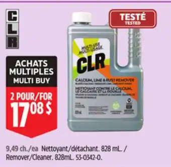 Canadian Tire CLR Remover/Cleaner offer