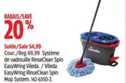 Canadian Tire Vileda EasyWring RinseClean Spin Mop System offer