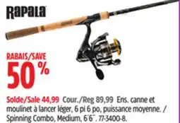 Canadian Tire Spinning Combo, Medium, 6´6˝ offer