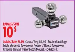 Canadian Tire Reese Towpower Chrome Tri-Ball Trailer Hitch Mount offer