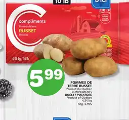 Marches Tradition COMPLIMENTS RUSSET POTATOES offer
