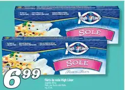 Marché Richelieu FILETS DE SOLE HIGH LINER | HIGH LINER FROZEN SOLE FILLETS offer