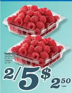 Marché Richelieu FRAMBOISES | RASPBERRIES offer