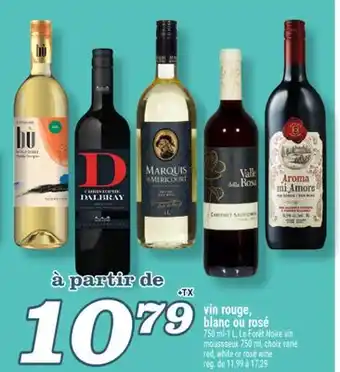 Marché Richelieu VIN ROUGE, BLANC OU ROSÉ | RED, WHITE OR ROSÉ WINE offer