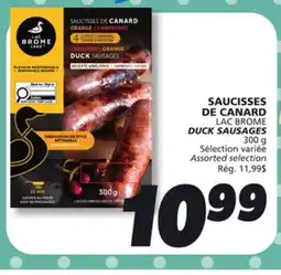 IGA LAC BROME DUCK SAUSAGES offer