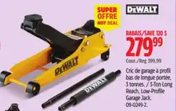 Canadian Tire 3-Ton Long Reach, Low-Profile Garage Jack offer