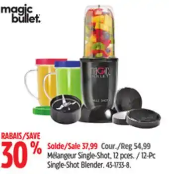 Canadian Tire MAGIC BULLET 12-Pc Single-Shot Blender offer