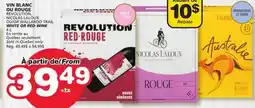Marches Tradition REVOLUTION, NICOLAS LALOUX OR WALLAROO TRAIL WHITE OR RED WINE offer