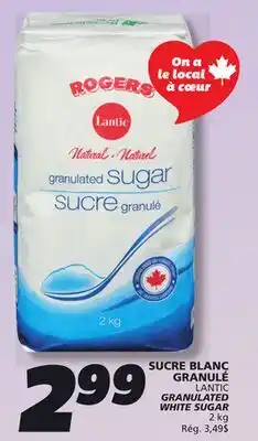 IGA LANTIC GRANULATED WHITE SUGAR offer