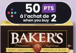 IGA BAKER'S BAKING CHOCOLATE offer