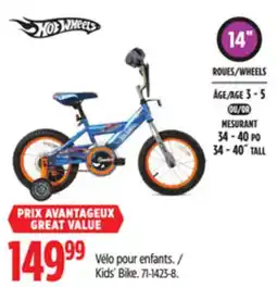 Canadian Tire Hot Wheels Kids' Bike offer