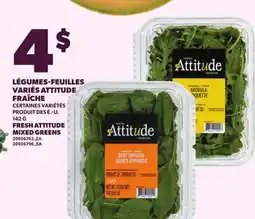 Provigo LÉGUMES-FEUILLES VARIÉS ATTITUDE FRAÎCHE | FRESH ATTITUDE MIXED GREENS offer