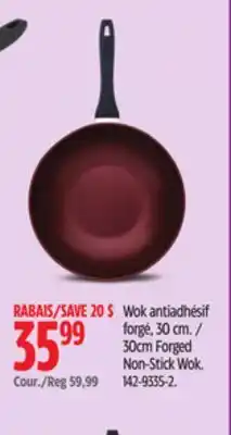 Canadian Tire PADERNO 30cm Forged Non-Stick Wok offer