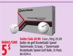 Canadian Tire Taylormade Rocketballz Speed Golf Balls, 12-Pack offer