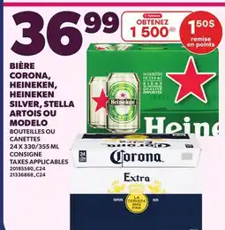 Provigo BIÈRE CORONA, HEINEKEN, HEINEKEN SILVER, STELLA ARTOIS OU MODELO, 24 X 330/355 ML offer