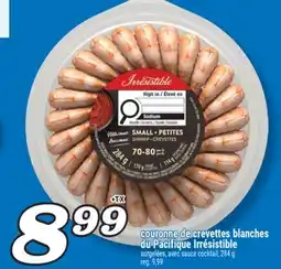 Marché Richelieu COURONNE DE CREVETTES BLANCHES DU PACIFIQUE IRRÉSISTIBLE offer