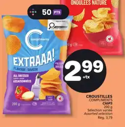 Marches Tradition COMPLIMENTS CHIPS offer