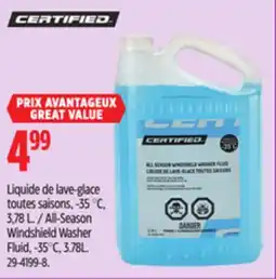 Canadian Tire All-Season Windshield Washer Fluid, -35°C offer