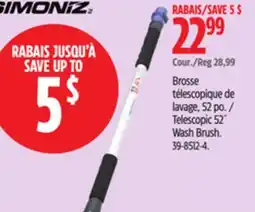 Canadian Tire SIMONIZ Telescopic 52˝ Wash Brush offer