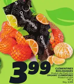 IGA ORGANIC CLEMENTINES offer