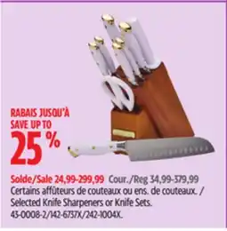 Canadian Tire Chef's Choice Selected Knife Sharpeners or Knife Sets offer