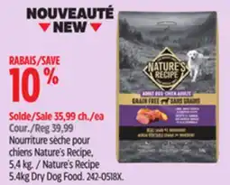 Canadian Tire Nature's Recipe 5.4kg Dry Dog Food offer
