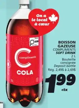 IGA COMPLIMENTS SOFT DRINK offer